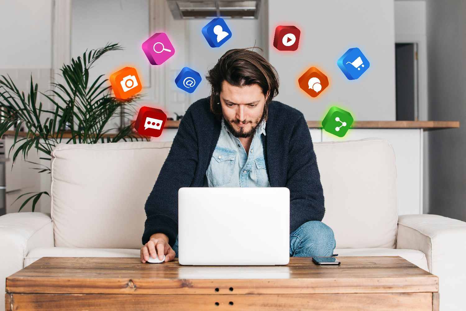 Social media manager planning a content calendar for a brand