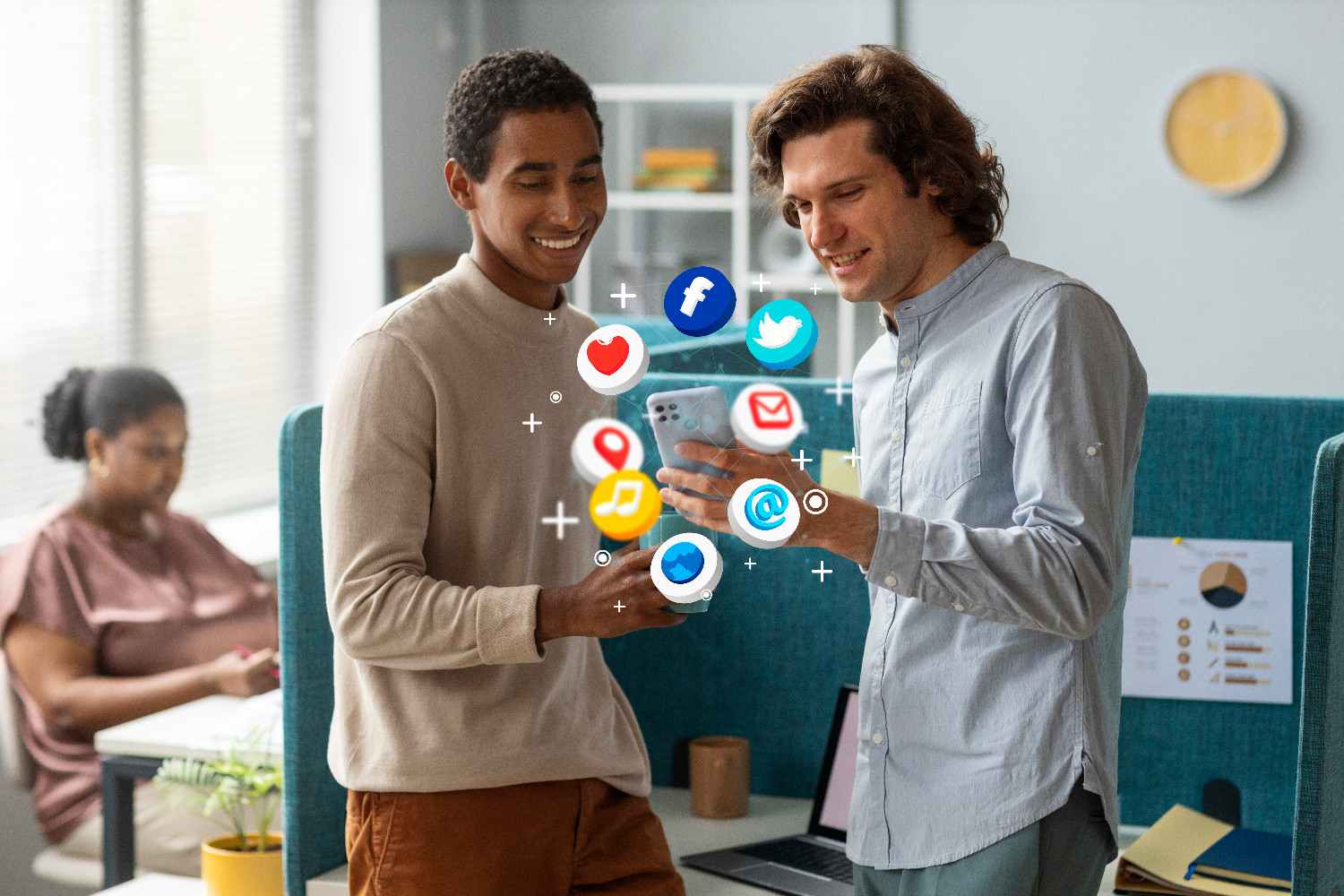 Analytics dashboard showing social media audience engagement data